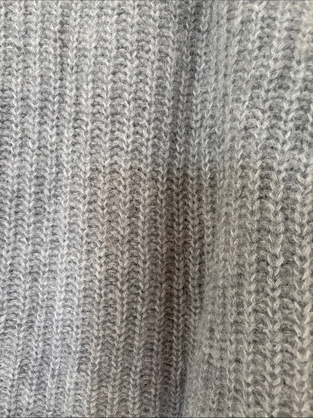 Sezane Heather Gray Chunky Button Cardigan - Picture 3 of 6